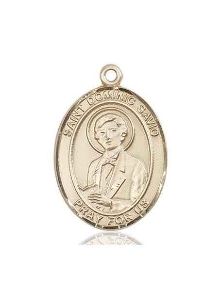 Medalla Santo Domingo Savio Oro 14kt