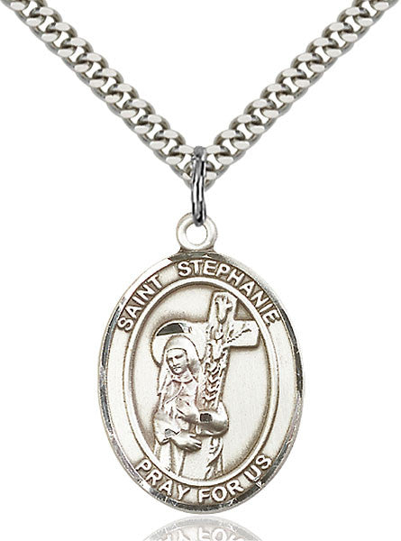 Sterling Silver St. Stephanie Pendant