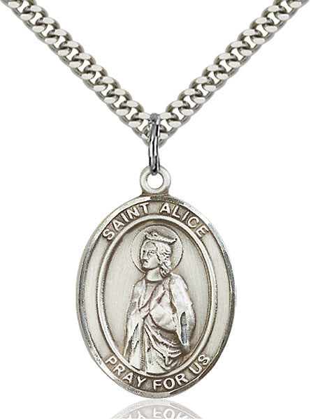 Sterling Silver St. Alice Pendant