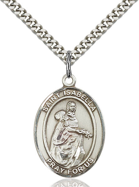 Sterling Silver St. Isabella of Portugal Pendant