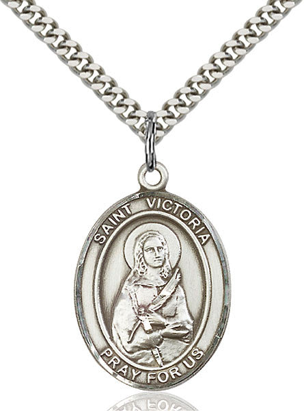 Sterling Silver St. Victoria Pendant