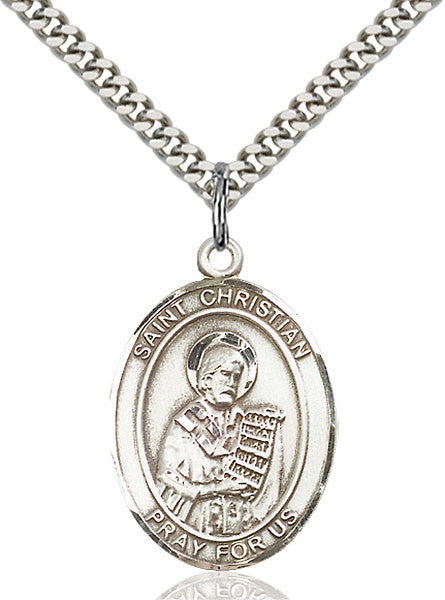 Sterling Silver St. Christian Demosthenes Pendant