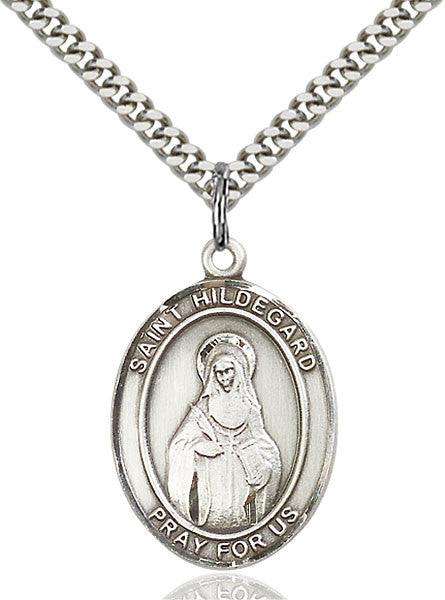 Sterling Silver St. Hildegard Von Bingen Pendant