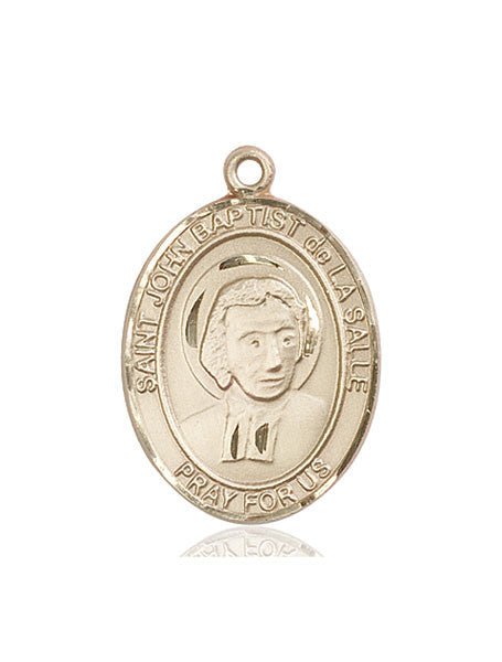 14kt Gold St. John Baptist de La Salle Medal