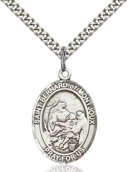 Sterling Silver St. Bernard of Montjoux Pendant