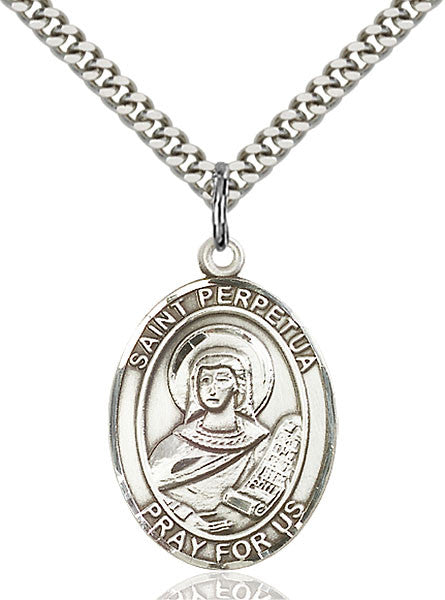 Sterling Silver St. Perpetua Pendant