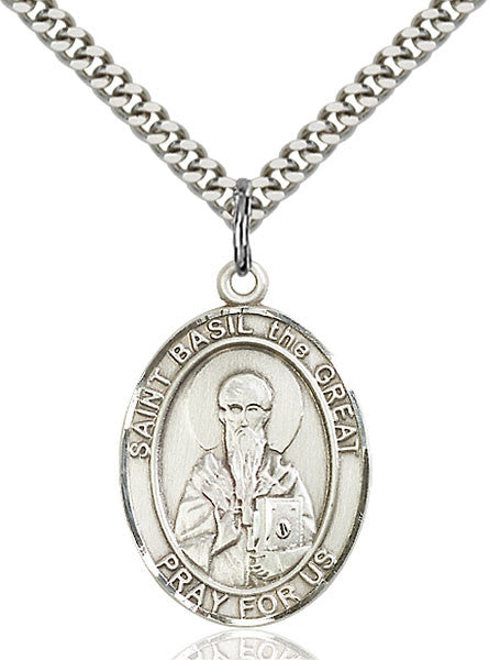 Sterling Silver St. Basil the Great Pendant