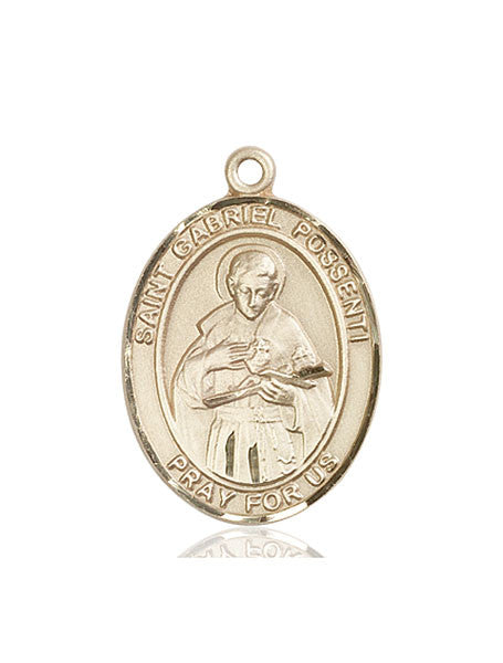 14kt Gold St. Gabriel Possenti Medal