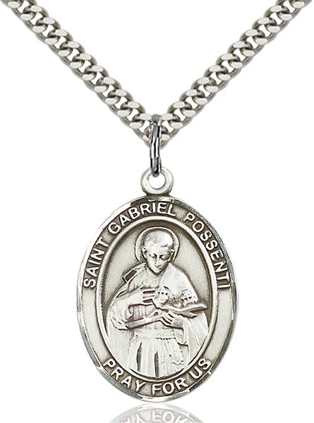 Sterling Silver St. Gabriel Possenti Pendant