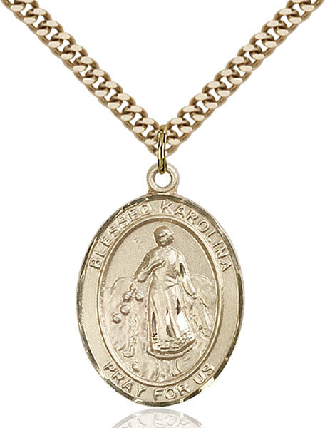 Gold Filled Blessed Karolina Kozkowna Pendant