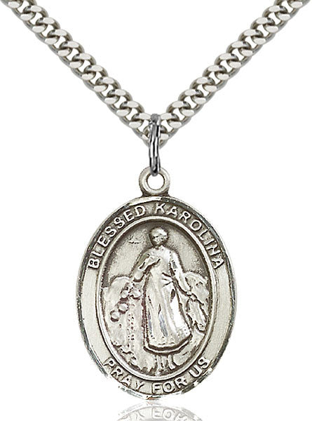 Sterling Silver Blessed Karolina Kozkowna Pendant