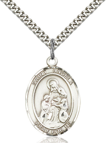 Sterling Silver St. Angela Merici Pendant