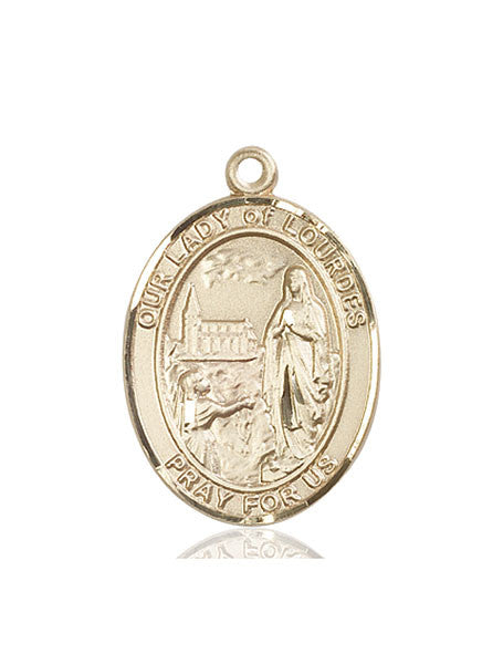 14kt Gold O/L of Lourdes Medal