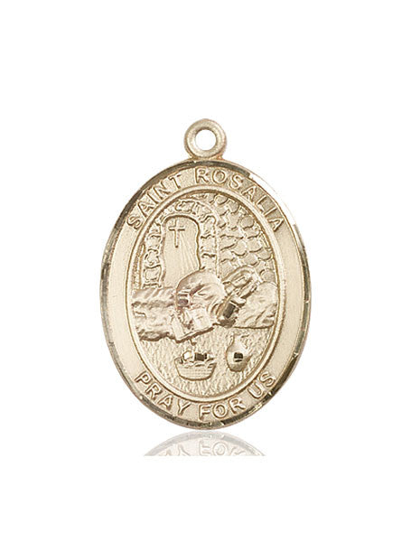 14kt Gold St. Rosalia Medal