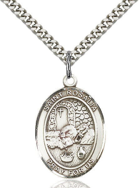 Sterling Silver St. Rosalia Pendant