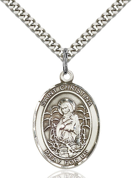 Sterling Silver St. Christina the Astonishing Pend