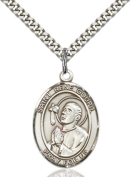 Sterling Silver St. Rene Goupil Pendant