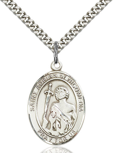 Sterling Silver St. Adrian of Nicomedia Pendant