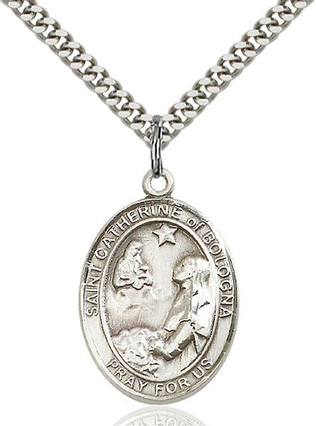 Sterling Silver St. Catherine of Bologna Pendant