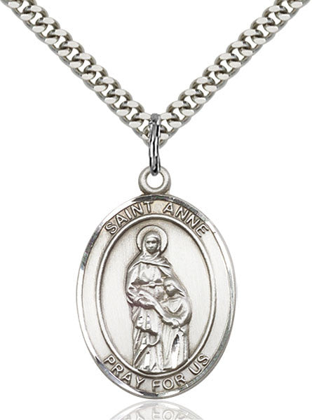 Sterling Silver St. Anne Pendant