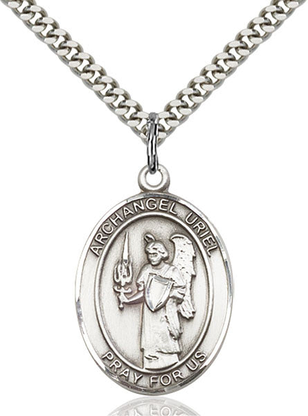 Sterling Silver St. Uriel Pendant