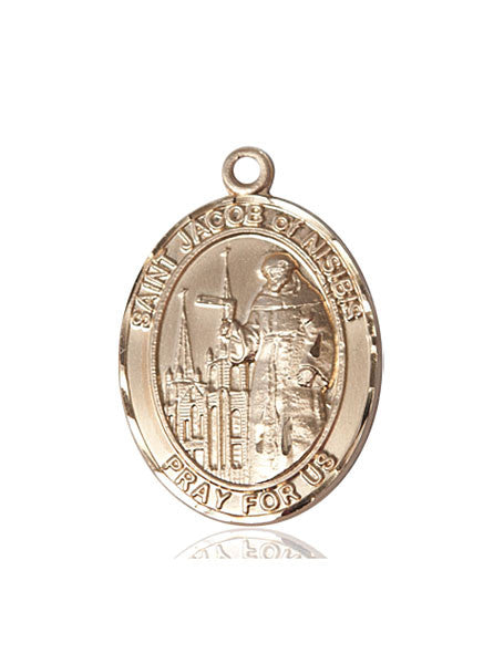 14kt Gold St. Jacob of Nisibis Medal