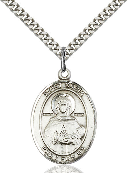 Sterling Silver St. Daria Pendant