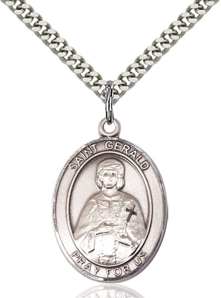 Sterling Silver St. Gerald Pendant