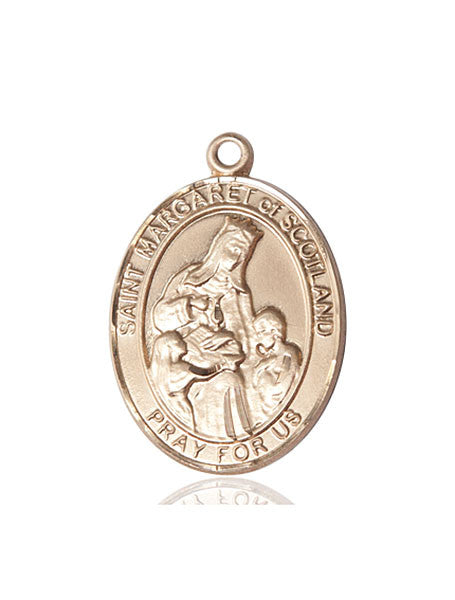 14kt Gold St. Margaret of Scotland Medal