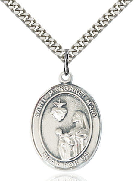 Sterling Silver St. Margaret Mary Alacoque Pendant