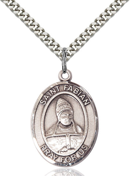 Sterling Silver St. Fabian Pendant