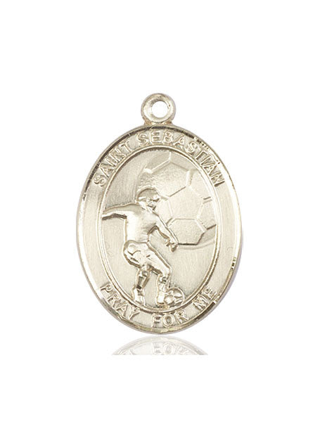 14kt Gold St. Sebastian / Soccer Medal