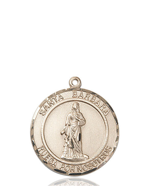 14kt Gold Santa Barbara Medal