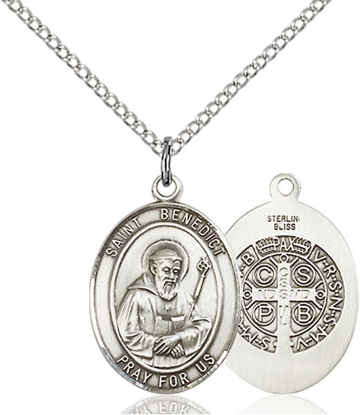 Sterling Silver St. Benedict Pendant