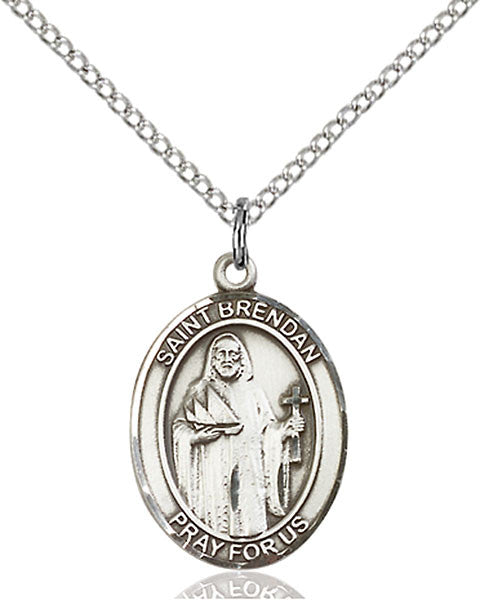 Sterling Silver St. Brendan the Navigator Pendant