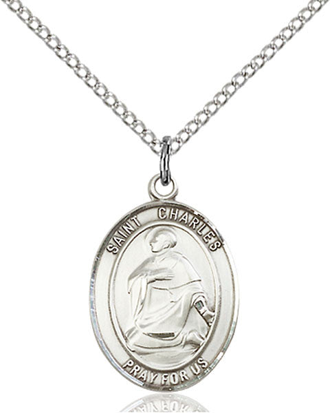 Sterling Silver St. Charles Borromeo Pendant