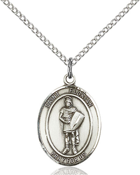 Sterling Silver St. Florian Pendant