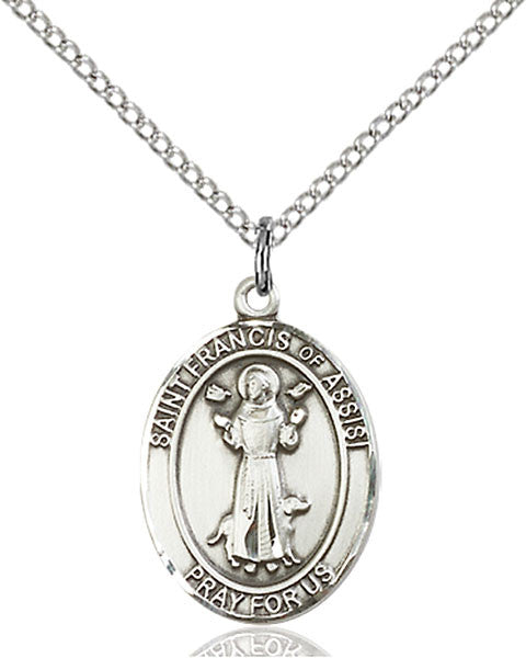 Sterling Silver St. Francis of Assisi Pendant