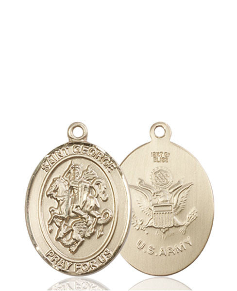 14kt Gold St. George / Army Medal