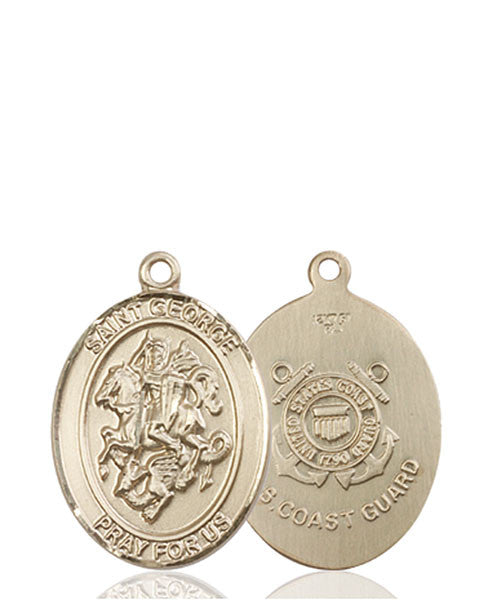 14kt Gold St. George / Coast Guard Medal