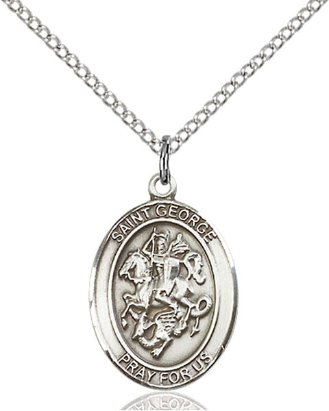 Sterling Silver St. George Pendant