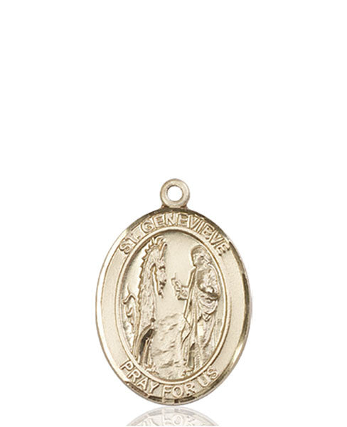 14kt Gold St. Genevieve Medal