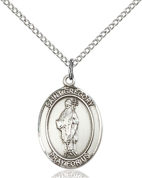 Sterling Silver St. Gregory the Great Pendant