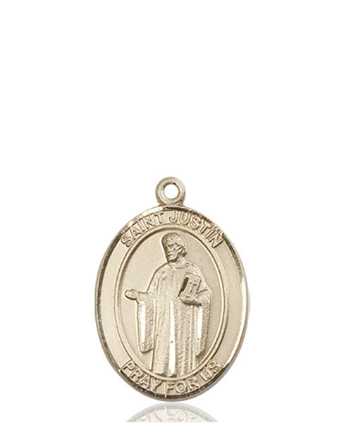 14kt Gold St. Justin Medal