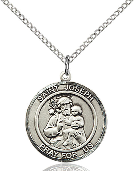 Sterling Silver St. Joseph Pendant