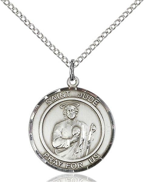 Sterling Silver St. Jude Pendant