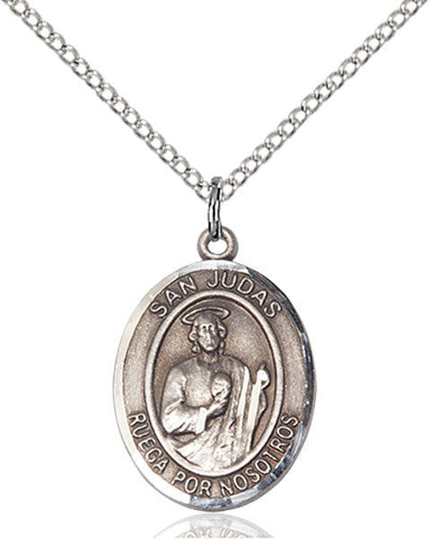 Sterling Silver San Judas Pendant