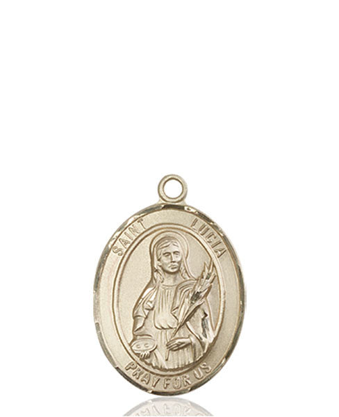 14kt Gold St. Lucia of Syracuse Medal