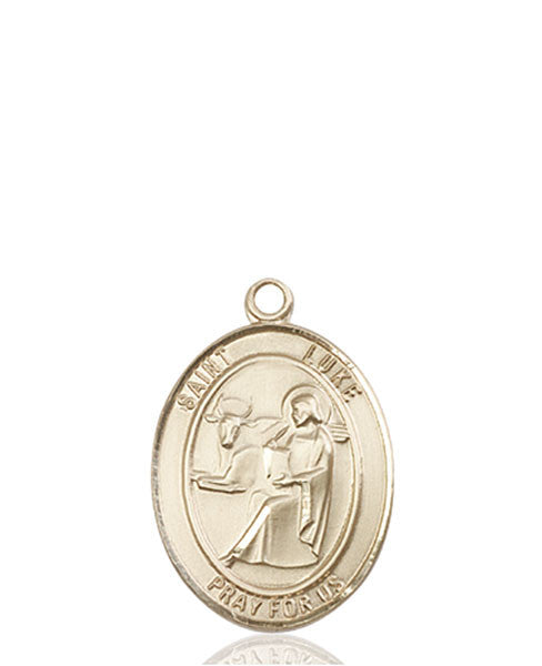 14kt Gold St. Luke the Apostle Medal