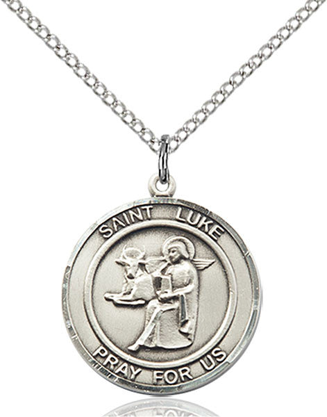 Sterling Silver St. Luke the Apostle Pendant